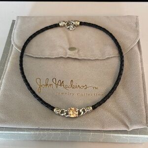 John Medeiros Black and Gold Necklace